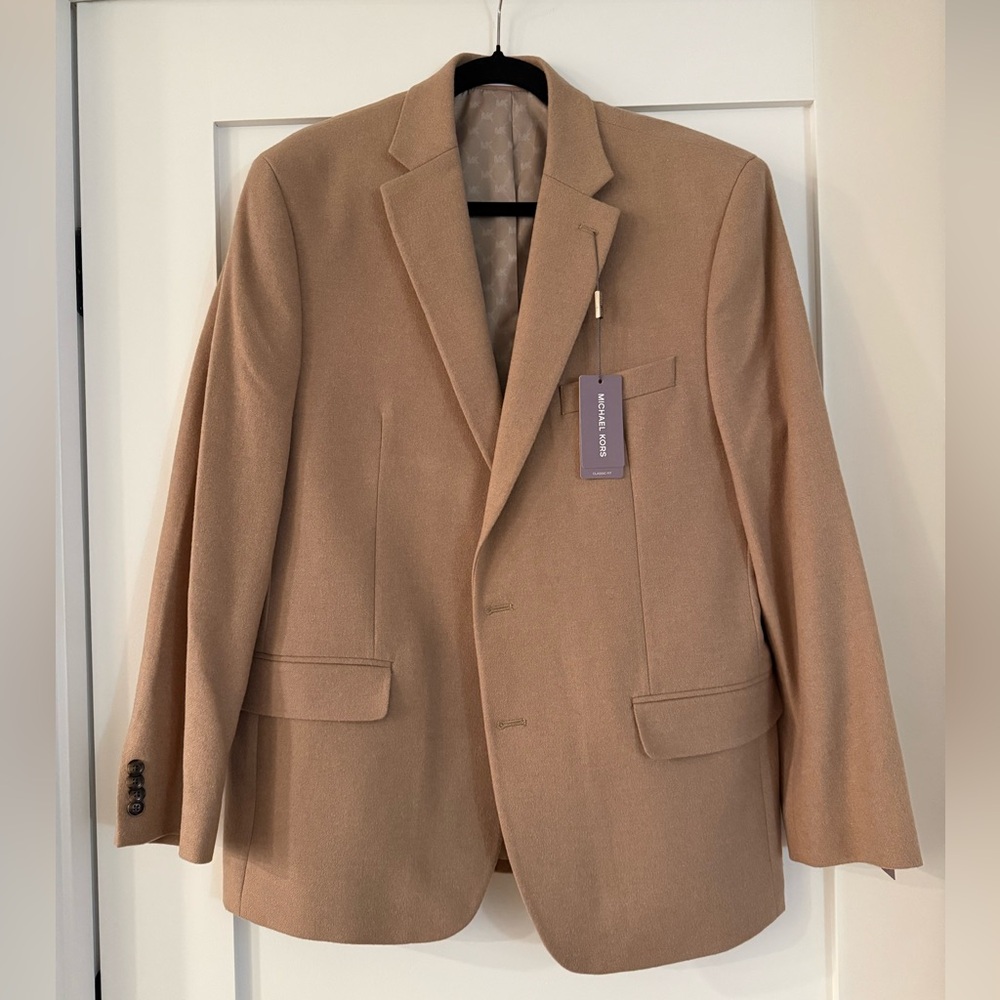 Michael Kors Men’s Wool Cashmere Blend Luxury Classic-Fit Sport Coat
